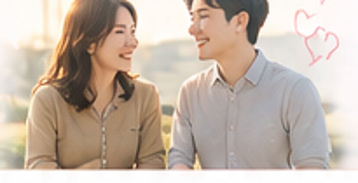 自然に会話を楽しむ男女